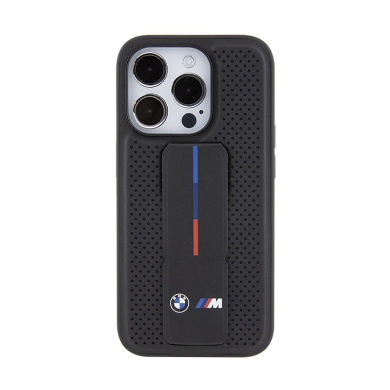 BMW Grip Stand Smooth & Perforated - Etui iPhone 15 Pro (czarny)