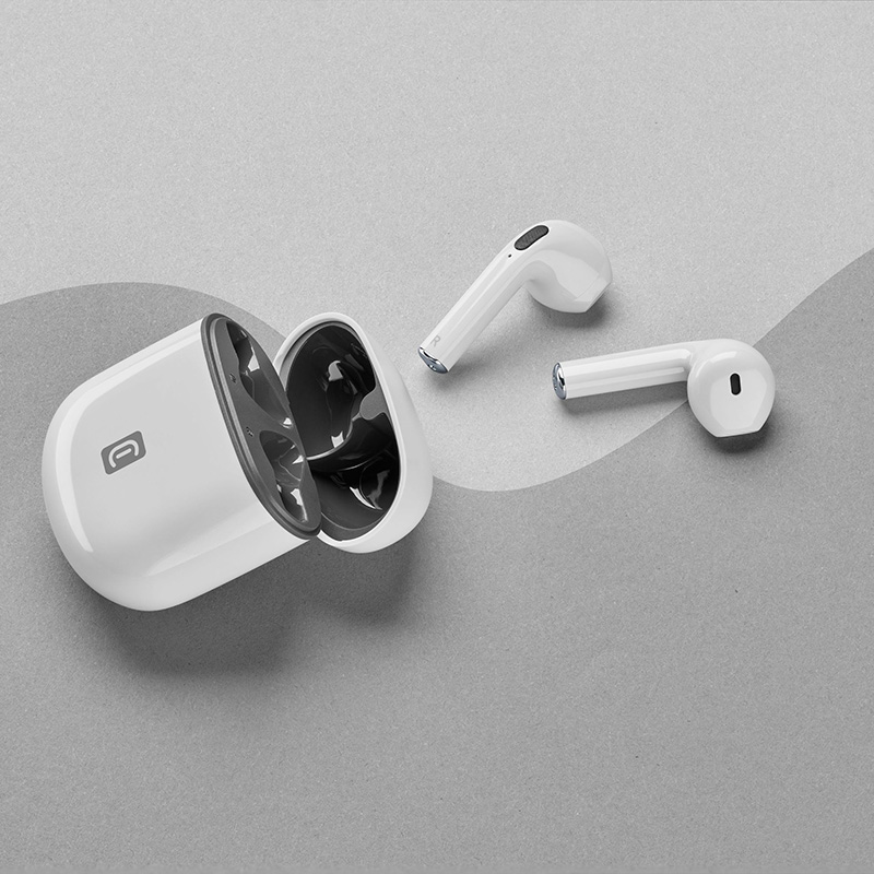 Cellularline Style Color - Bezprzewodowe słuchawki Bluetooth V5.3 TWS z etui ładującym (biały)