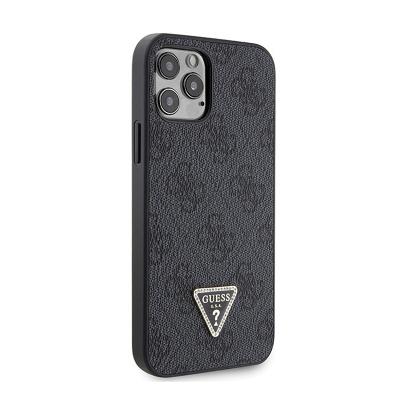 Guess Crossbody 4G Metal Logo - Etui iPhone 12 / iPhone 12 Pro (czarny)