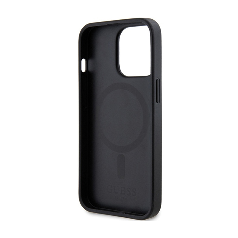 Guess Saffiano MagSafe - Etui iPhone 13 Pro Max (czarny)