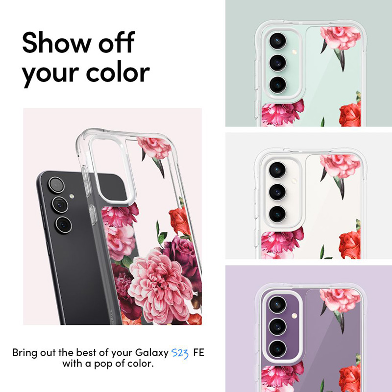 Spigen Cyrill Cecile - Etui do Samsung Galaxy S23 FE (Rose Floral)