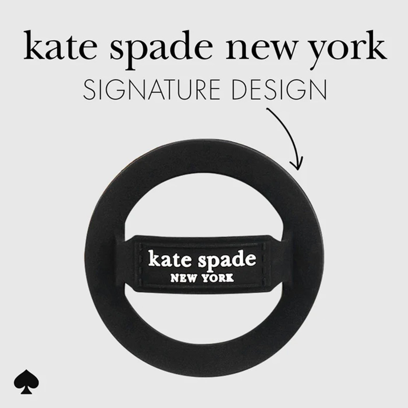 Kate Spade New York Magnetic Loop Grip - Uchwyt MagSafe na palec (Black)