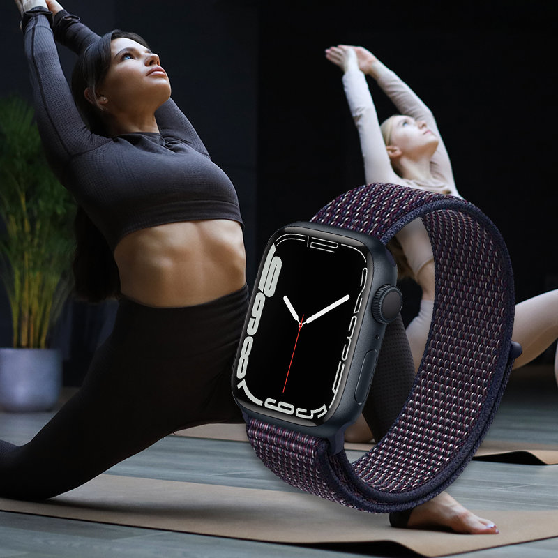 Crong Nylon - Pasek sportowy do Apple Watch 38/40/41 mm (Midnight Blue)