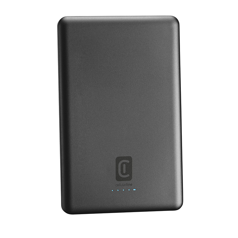 Cellularline MAG Lite Ultra Slim 5000 - Power bank indukcyjny 5000mAh MagSafe (ciemny szary)