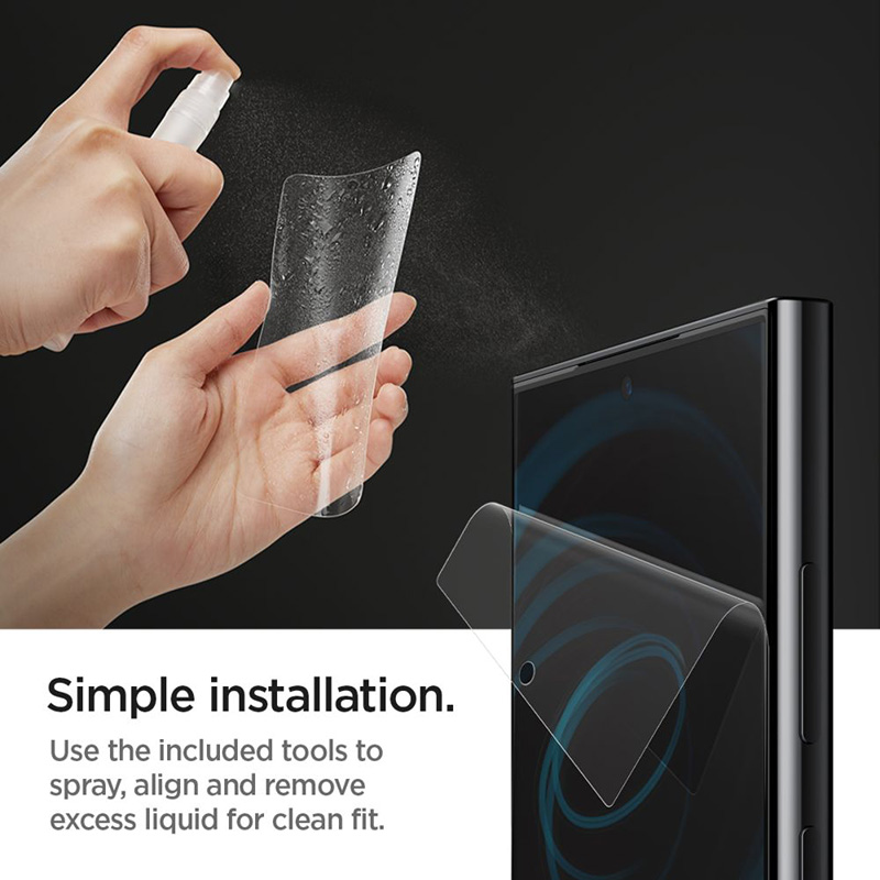 Spigen Neo Flex 2-Pack - Folia ochronna 2 szt. do Samsung Galaxy S24 Ultra (Przezroczysty)