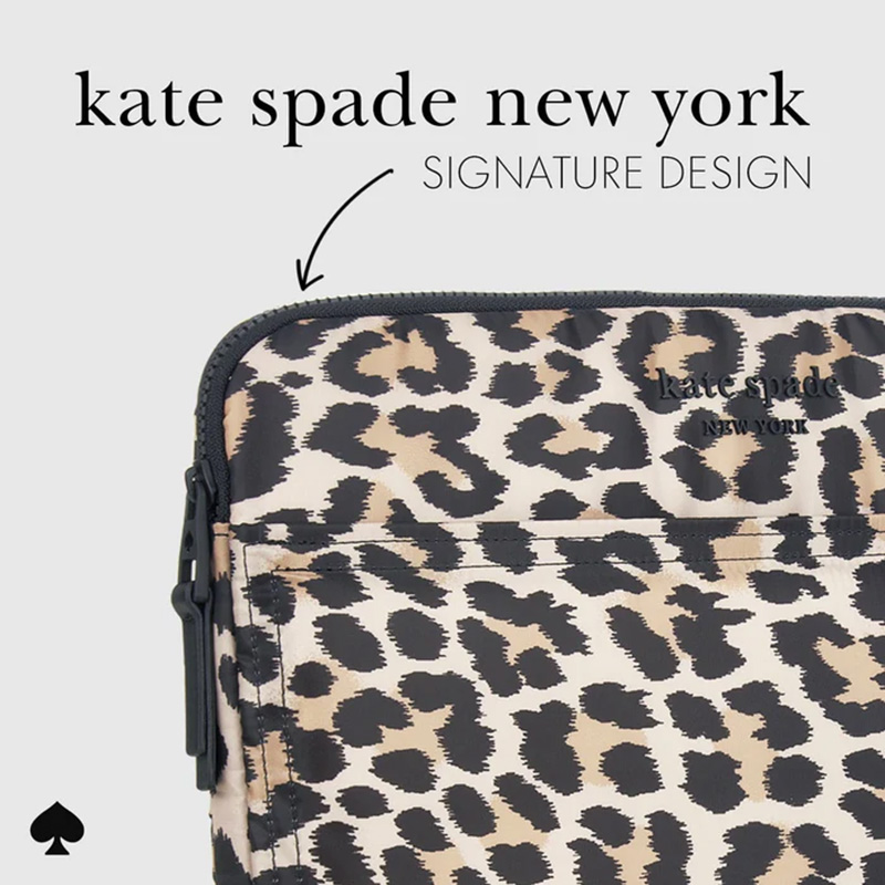Kate Spade New York Puffer Sleeve - Pokrowiec MacBook Pro 14" / Notebook 14" (Classic Leopard)