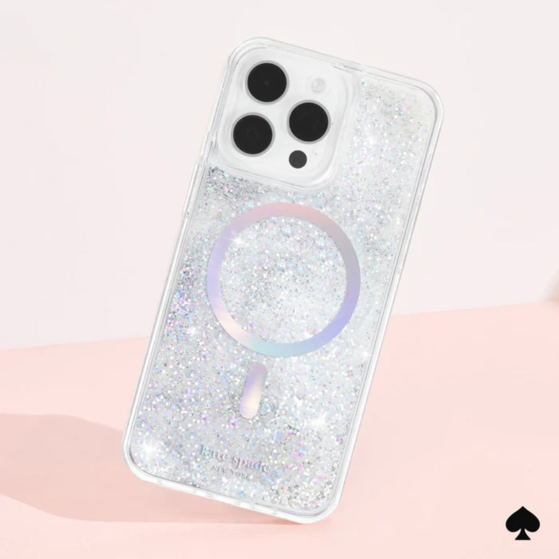 Kate Spade New York Liquid Glitter MagSafe - Etui iPhone 15 Pro Max (Opal Iridescent)