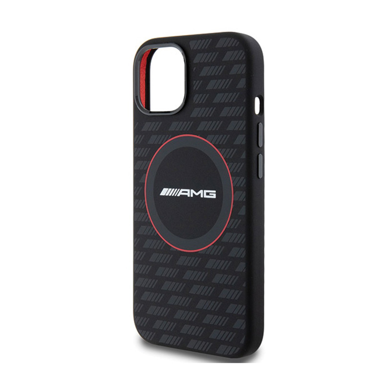 AMG Silicone Carbon Pattern MagSafe - Etui iPhone 15 (czarny)