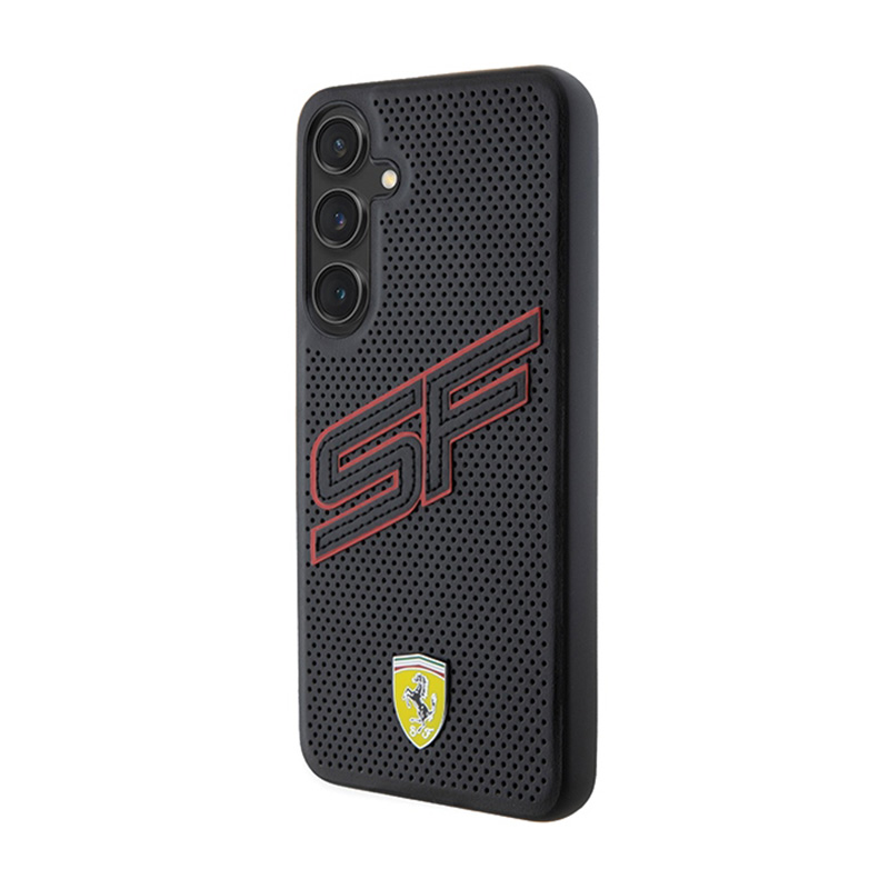 Ferrari Big SF Perforated - Etui Samsung Galaxy S24+ (czarny)