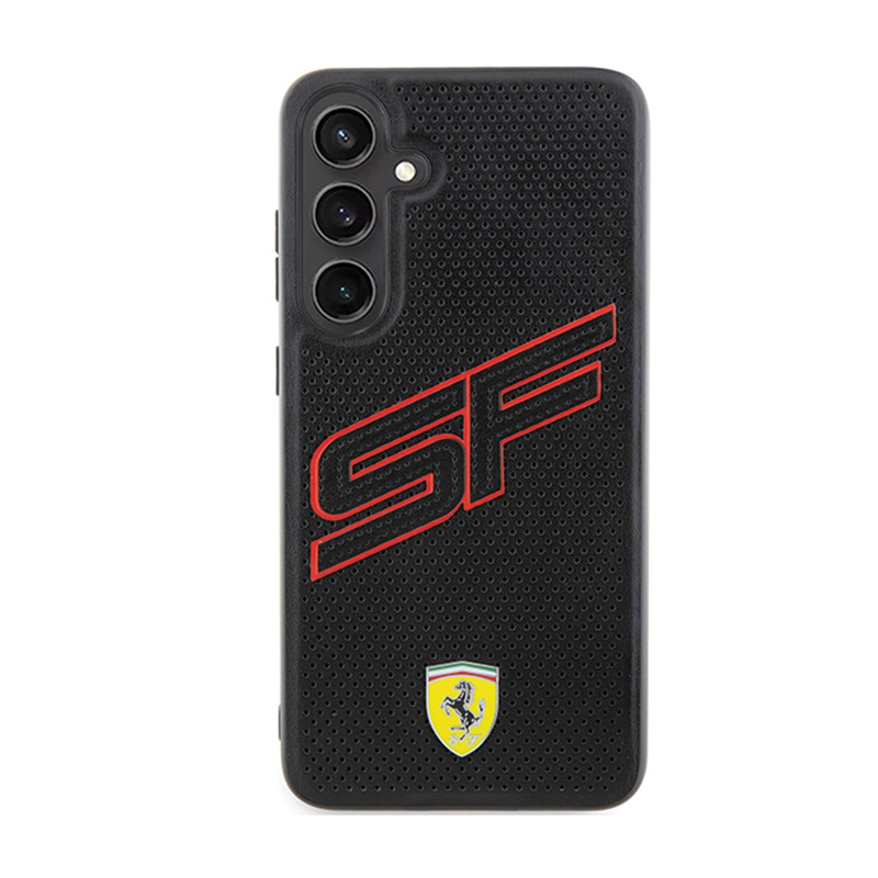 Ferrari Big SF Perforated - Etui Samsung Galaxy S24+ (czarny)