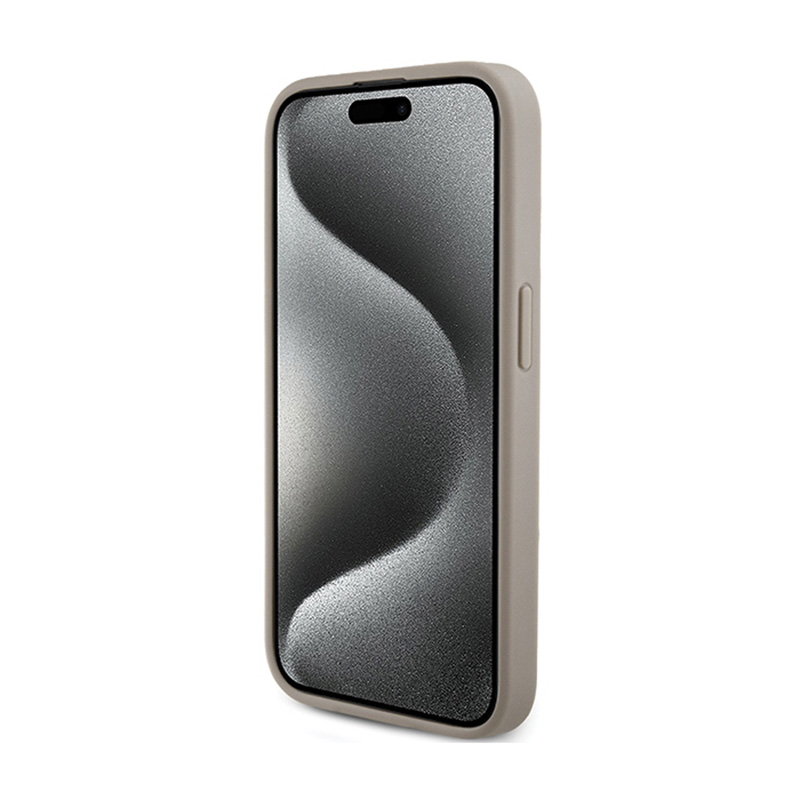 Guess 4G Triangle Metal Logo - Etui iPhone 15 Pro (biały)