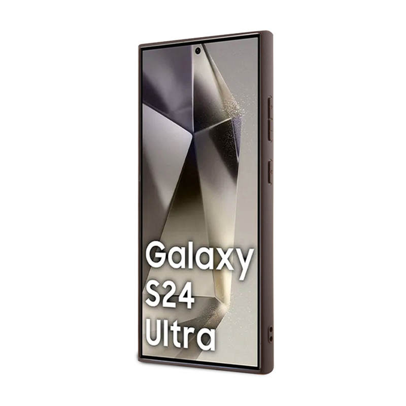 Guess 4G Triangle Metal Logo - Etui Samsung Galaxy S24 Ultra (biały)