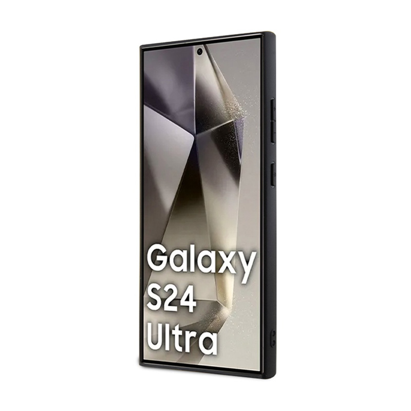 Guess 4G Triangle Metal Logo - Etui Samsung Galaxy S24 Ultra (czarny)