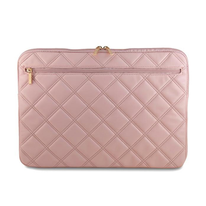 Guess Quilted 4G Sleeve - Etui na notebooka 15" / 16" (różowy)