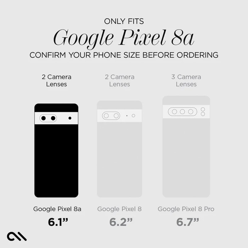 Case-Mate Tough Black - Etui Google Pixel 8A (Czarny)