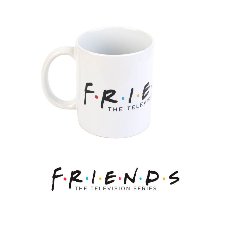 Friends - Kubek ceramiczny w pudełku prezentowym 350 ml (Biały)