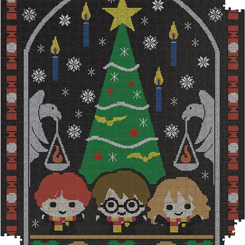 Harry Potter - Puzzle 1000 elementów w ozdobnym pudełku (Holidays at Hogwarts)