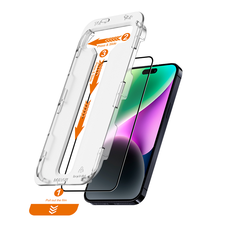 Crong EasyShield 2-Pack - Szkło hartowane iPhone 14 / iPhone 13 / iPhone 13 Pro (2 sztuki)
