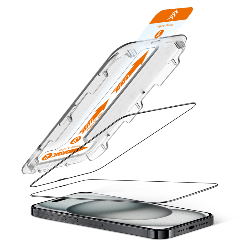 Crong EasyShield 2-Pack - Szkło hartowane iPhone 15 (2 sztuki)