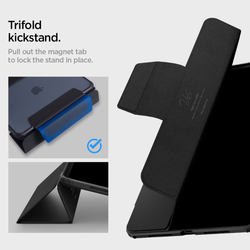 Spigen Ultra Hybrid Pro - Etui do iPad Pro 11” (M4, 2024) (Black)