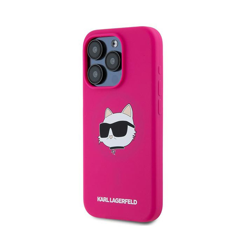 Karl Lagerfeld Silicone Choupette Head MagSafe - Etui iPhone 15 Pro Max (różowy)