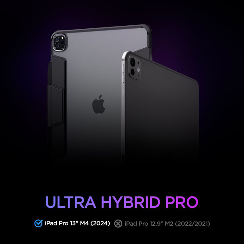 Spigen Ultra Hybrid Pro - Etui do iPad Pro 13" M4 (2024) (Black)