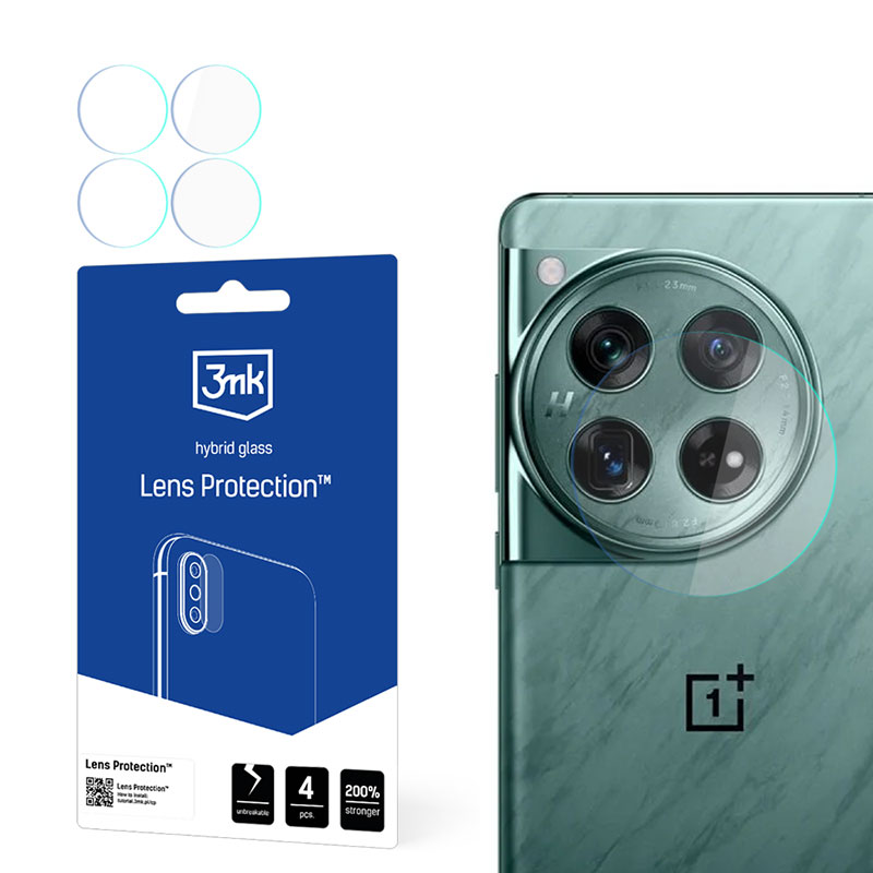 3mk Lens Protection - Szkło na obiektyw aparatu OnePlus 12 (4 zestawy)