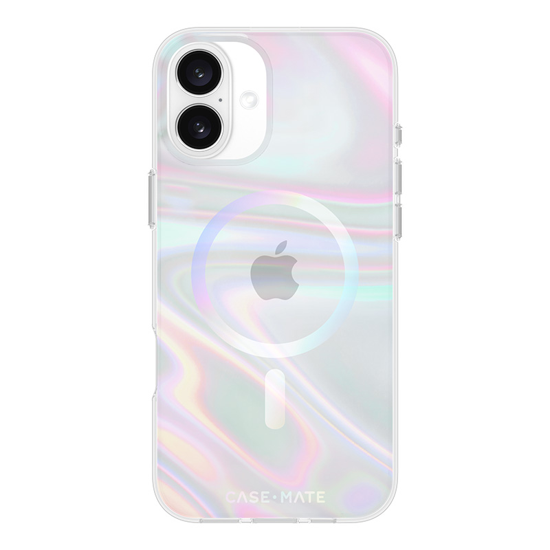 Case-Mate Soap Bubble MagSafe - Etui iPhone 16 Plus (Iridescent)