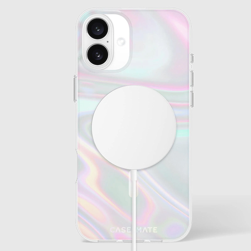 Case-Mate Soap Bubble MagSafe - Etui iPhone 16 Plus (Iridescent)