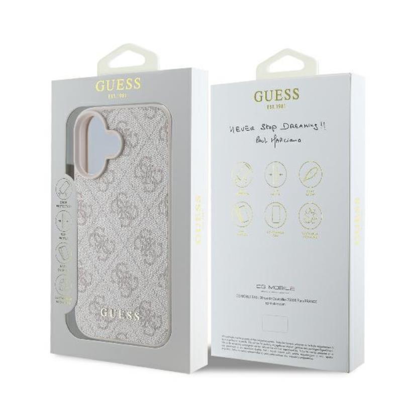 Guess 4G Classic - Etui iPhone 16 Plus (różowy)