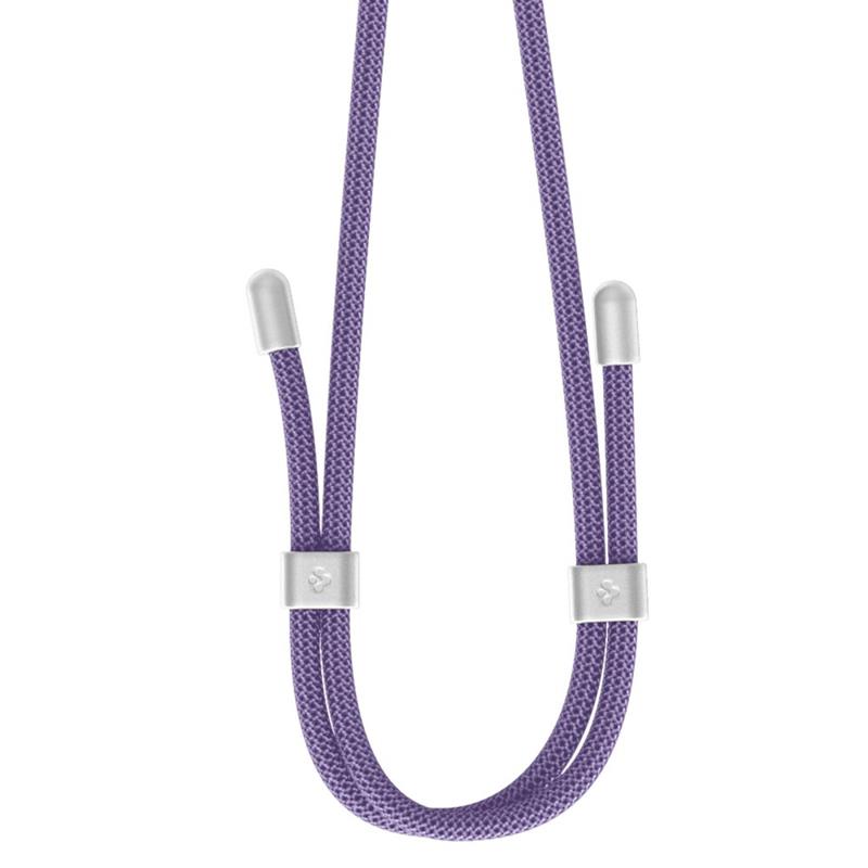 Spigen Universal Strap Set Crossbody & Wrist - Pasek do telefonu na ramię + na nadgarstek (Deep Purple)