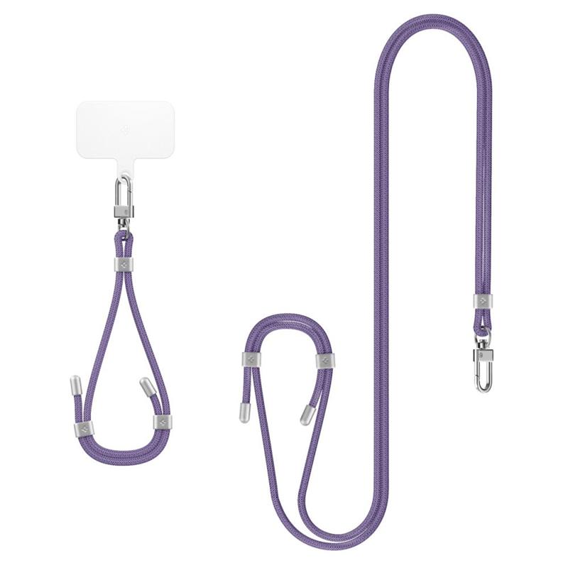 Spigen Universal Strap Set Crossbody & Wrist - Pasek do telefonu na ramię + na nadgarstek (Deep Purple)