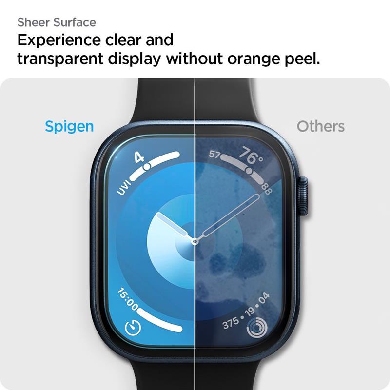 Spigen Elite Shield EZ Fit 2-Pack - Szkło hybrydowe do Apple Watch 10 42 mm (Przezroczysty)