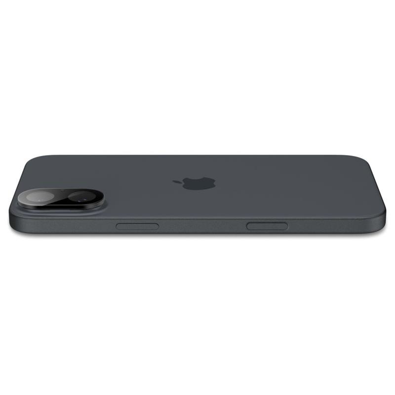 Spigen Optik GLAS.TR Camera Protector 2-Pack - Szkło ochronne na obiektyw do iPhone 16 / 16 Plus (2 szt) (Czarny)