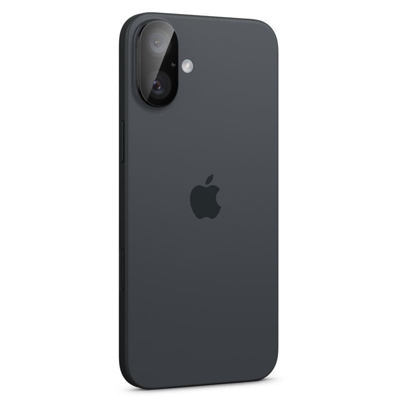 Spigen Optik GLAS.TR Camera Protector 2-Pack - Szkło ochronne na obiektyw do iPhone 16 / 16 Plus (2 szt) (Czarny)