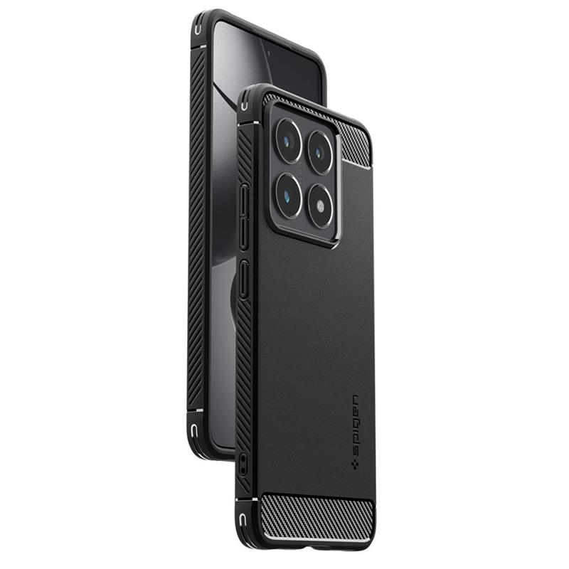 Spigen Rugged Armor - Etui do Xiaomi 14T (Matte Black)