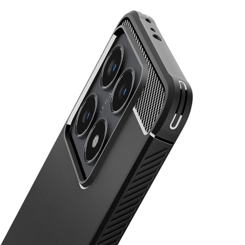 Spigen Rugged Armor - Etui do Xiaomi 14T Pro (Matte Black)