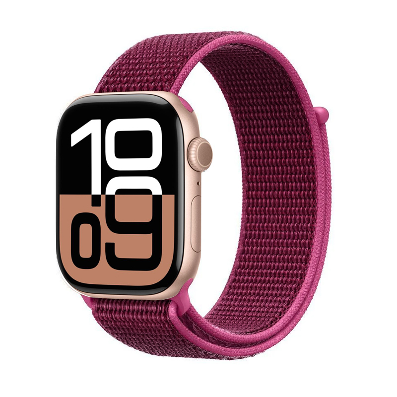 Crong Nylon - Pasek sportowy do Apple Watch 38/40/41/42 mm (Magenta Fusion)