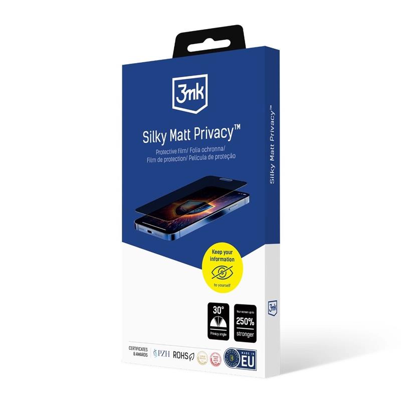 3mk Silky Matt Privacy - Matowa folia prywatyzująca do iPhone 16 Pro Max