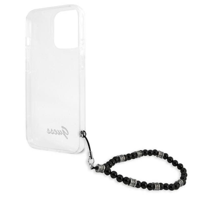 Guess Black Pearl Strap - Etui iPhone 13 Pro (przezroczysty)