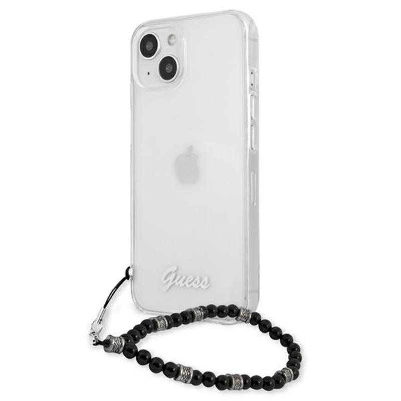 Guess Black Pearl Strap - Etui iPhone 15 / 14 / 13 (przezroczysty)