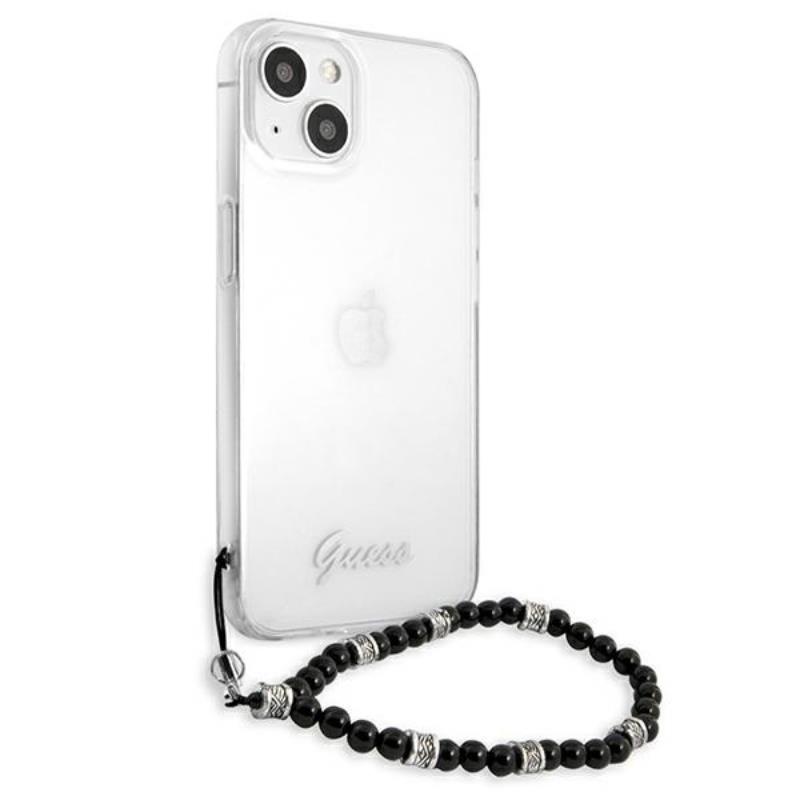 Guess Black Pearl Strap - Etui iPhone 15 / 14 / 13 (przezroczysty)