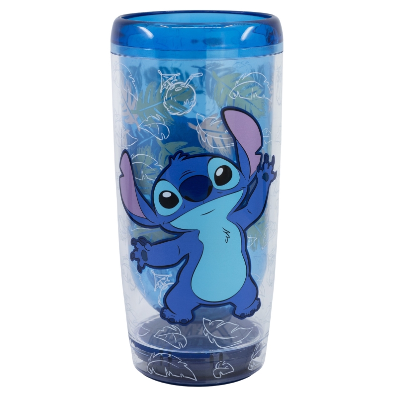 Disney Stitch - Nieprzewracalny kubek Dropsafe z podwójnymi ściankami z kolekcji Ohana 625 ml