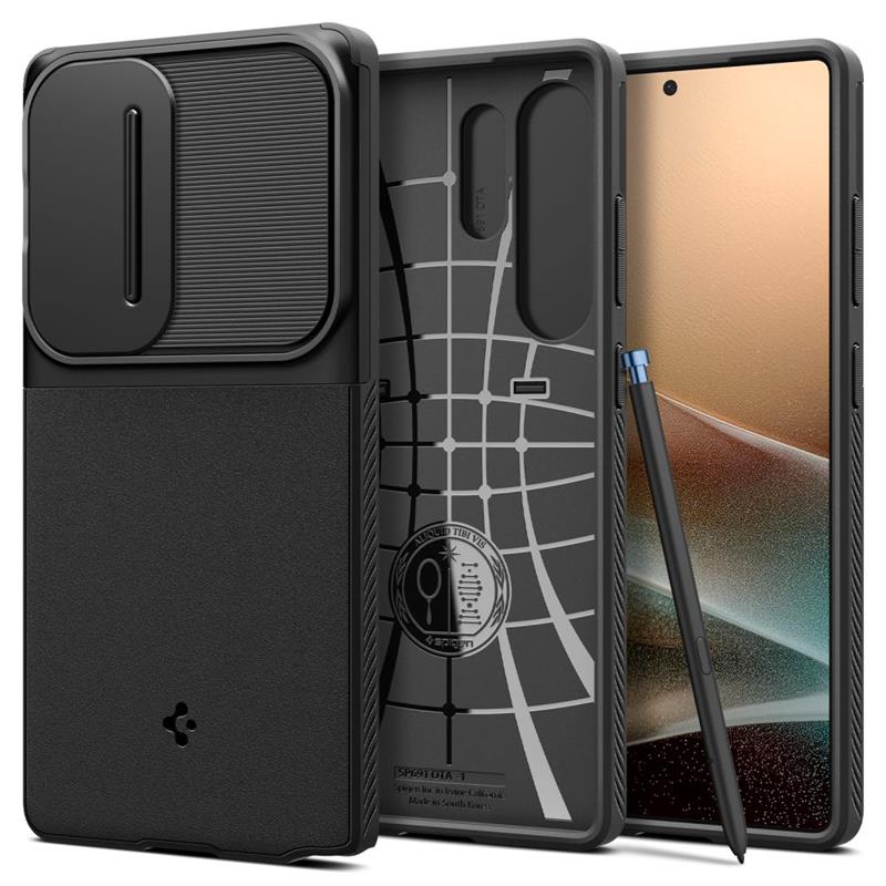 Spigen Optik Armor - Etui do Samsung Galaxy S25 Ultra (Czarny)