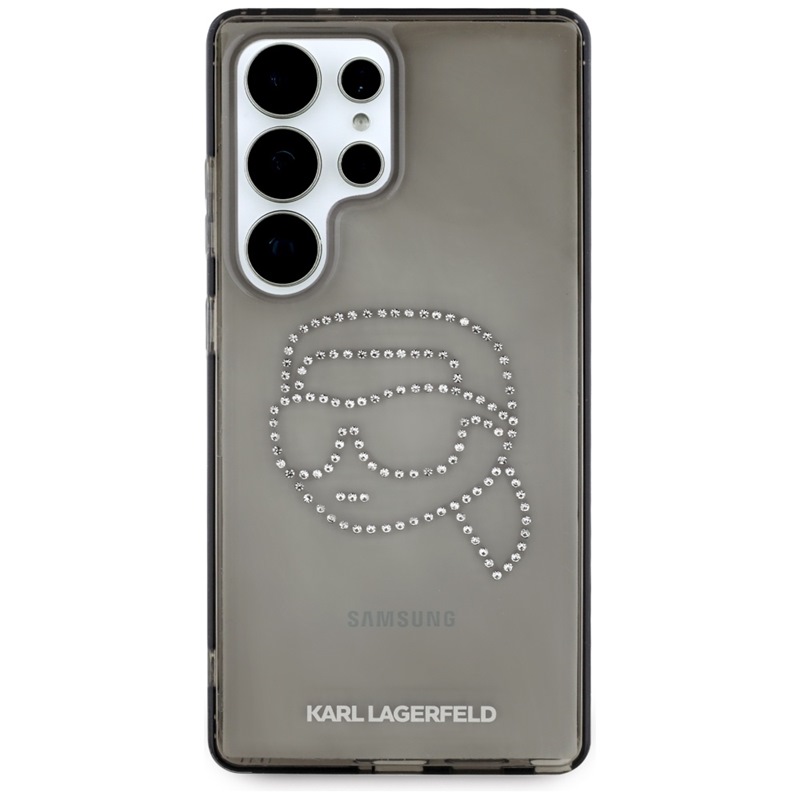 Karl Lagerfeld Rhinestones Karl Head Logo - Etui Samsung Galaxy S25 Ultra (czarny)