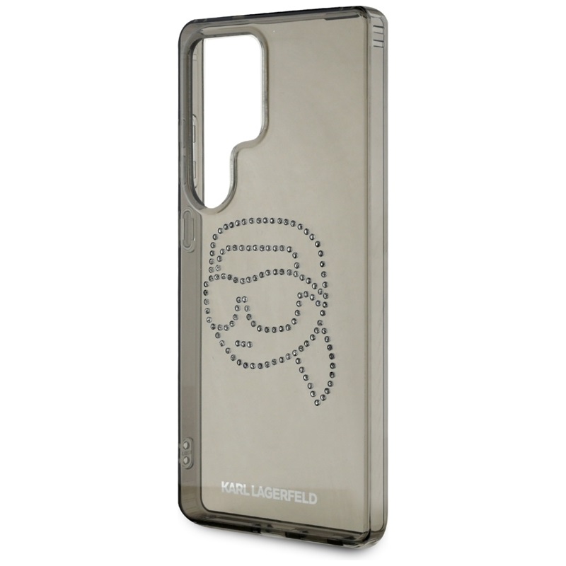 Karl Lagerfeld Rhinestones Karl Head Logo - Etui Samsung Galaxy S25 Ultra (czarny)