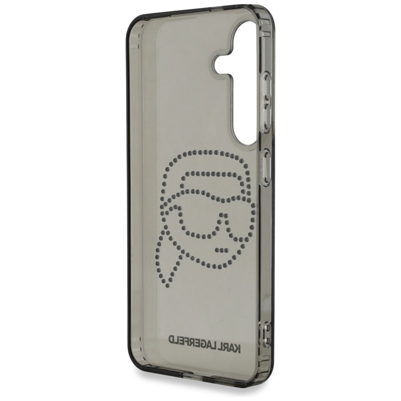 Karl Lagerfeld Rhinestones Karl Head Logo - Etui Samsung Galaxy S25 (czarny)