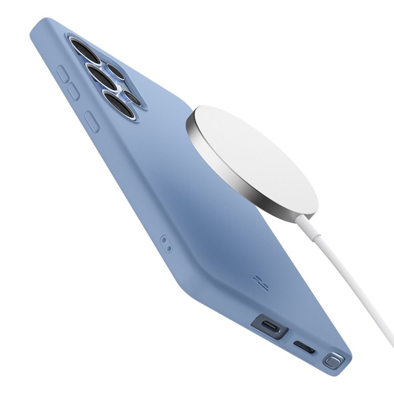 Spigen Silicone Fit Mag MagSafe - Etui do Samsung Galaxy S25 Ultra (Sapphire Blue)