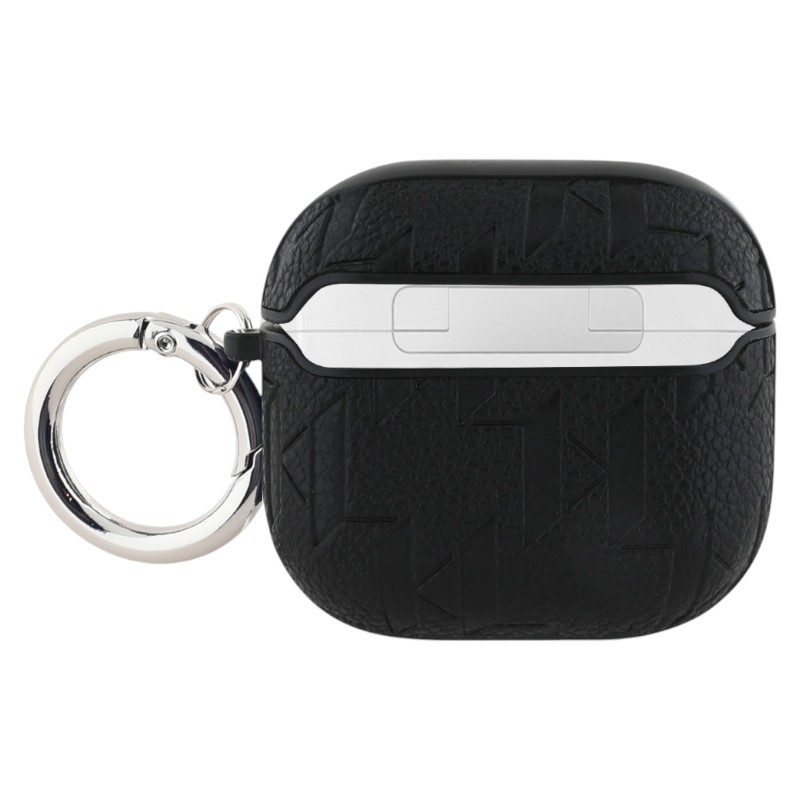 Karl Lagerfeld Monogram Karl & Choupette Head - Etui AirPods 4 (czarny)