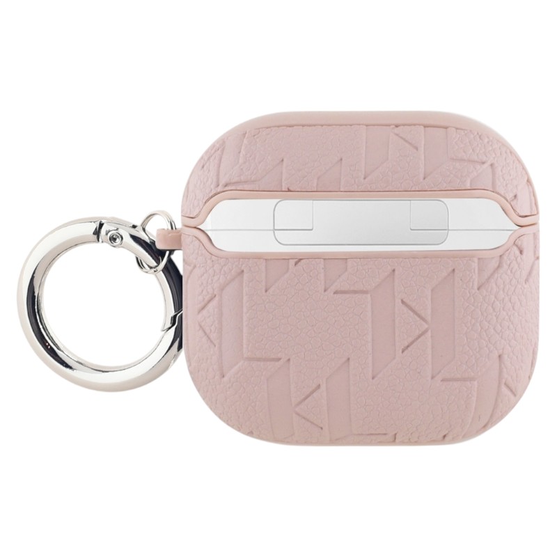 Karl Lagerfeld Monogram Karl & Choupette Head - Etui AirPods 4 (różowy)